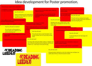 Idea development for poster promotion