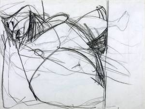 Drawing for 'Orpheus'. Verso: Figure Drawing 1960, circa 1960 by Peter Lanyon 1918-1964
